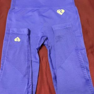 Womens best light blue  seamless high waist leggings size Medium